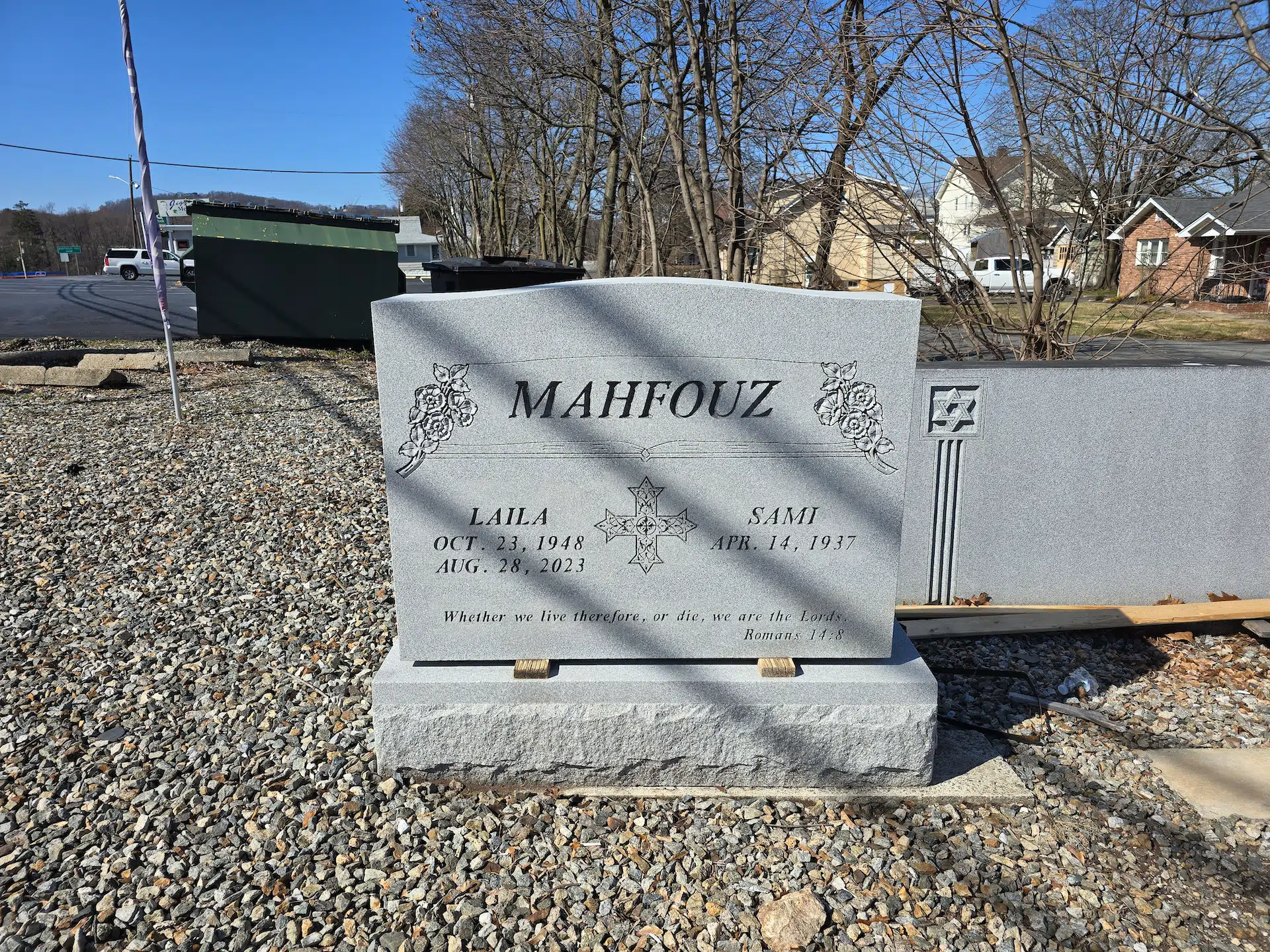 Granite Flat Headstone / Marker hand-carved by Flat Marker Prices in NJ — image 1